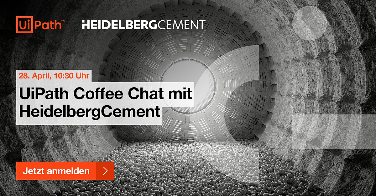 UiPath Coffee Chat mit HeidelbergCement